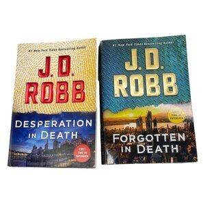 lot of 2 J.D Robb paperback books 2022-2021 English New York bestseller READ